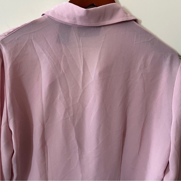 New York & Company Pale Pink Polyester Blouse women’s size medium - Picture 2 of 12